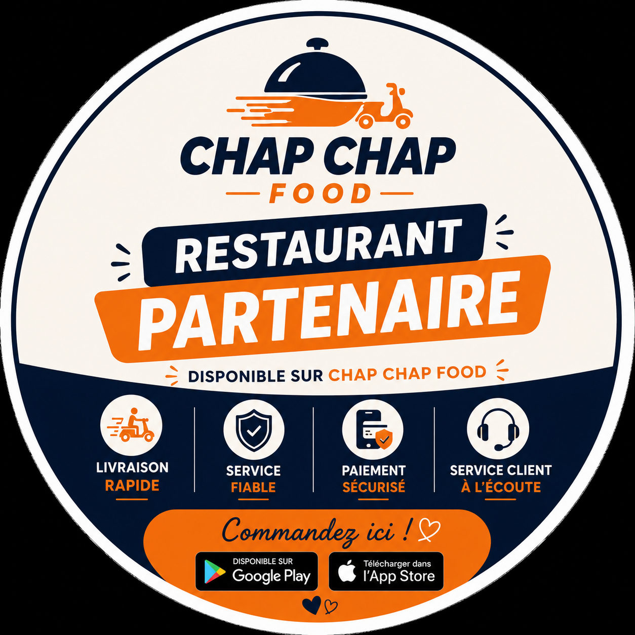 Badge Partenaire Chap Chap Food